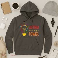 Autism Is My Power Autism Awareness Hoodie thumb 3