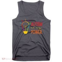 Autism Is My Power Autism Awareness Tank Top thumb 0