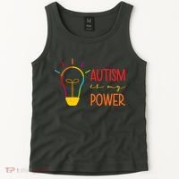 Autism Is My Power Autism Awareness Tank Top thumb 2