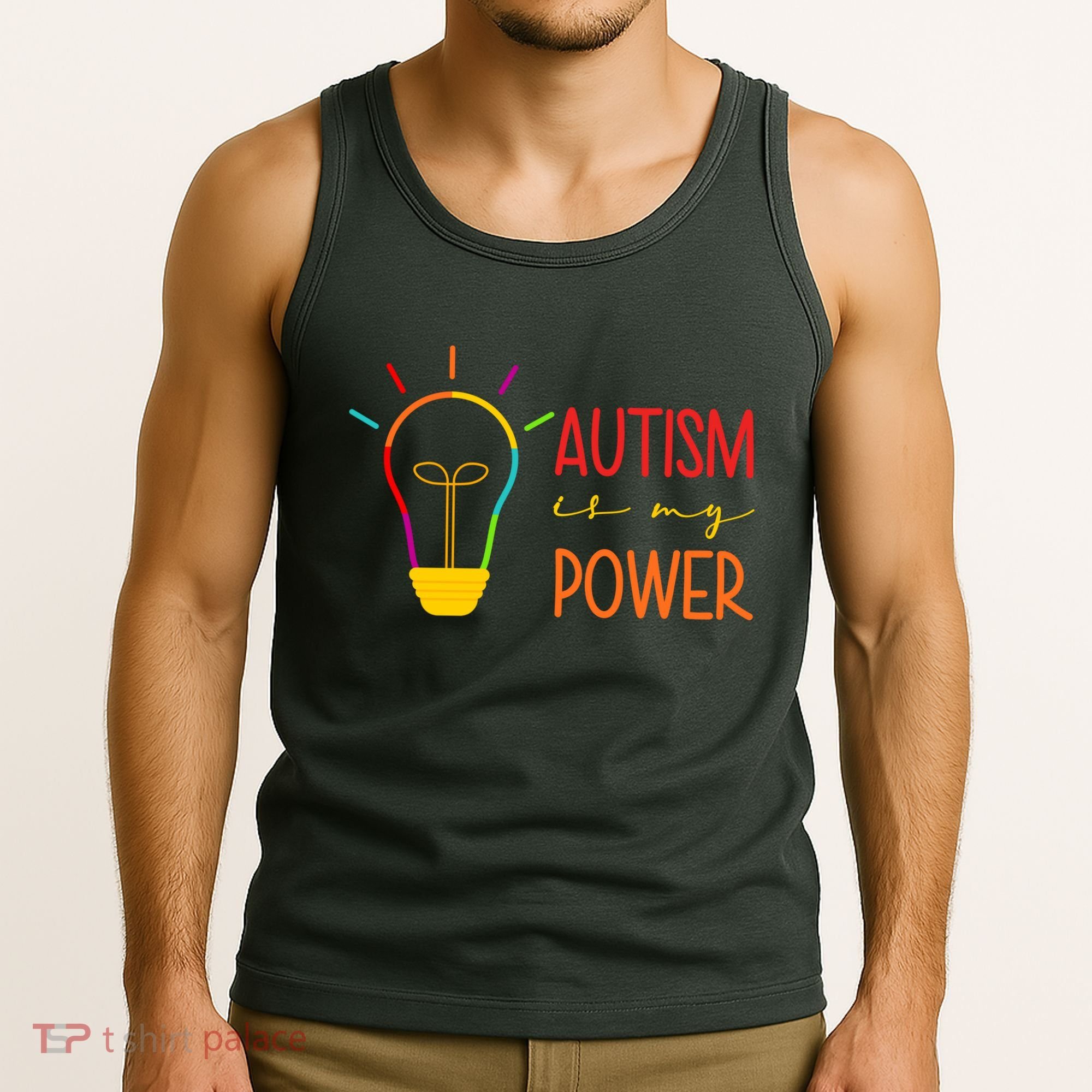 Autism Is My Power Autism Awareness Tank Top