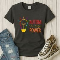 Autism Is My Power Autism Awareness Women's T-Shirt thumb 3