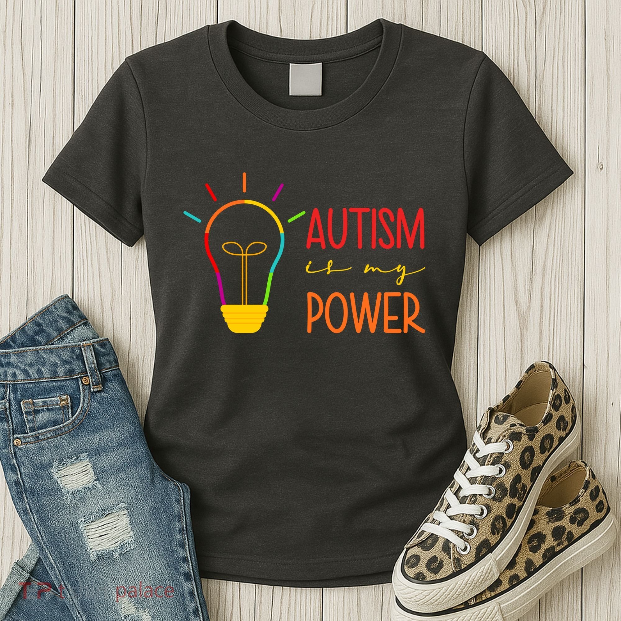 Autism Is My Power Autism Awareness Women's T-Shirt