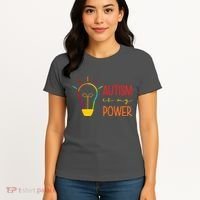 Autism Is My Power Autism Awareness Women's T-Shirt thumb 4