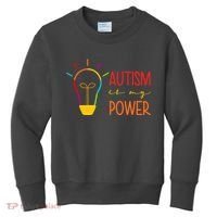 Autism Is My Power Autism Awareness Kids Sweatshirt thumb 0