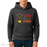 Autism Is My Power Autism Awareness Kids Hoodie thumb 4
