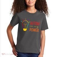 Autism Is My Power Autism Awareness Kids T-Shirt thumb 2
