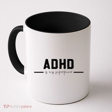 Adhd Is My Superpower Vintage Distressed Design Gift Coffee Mug