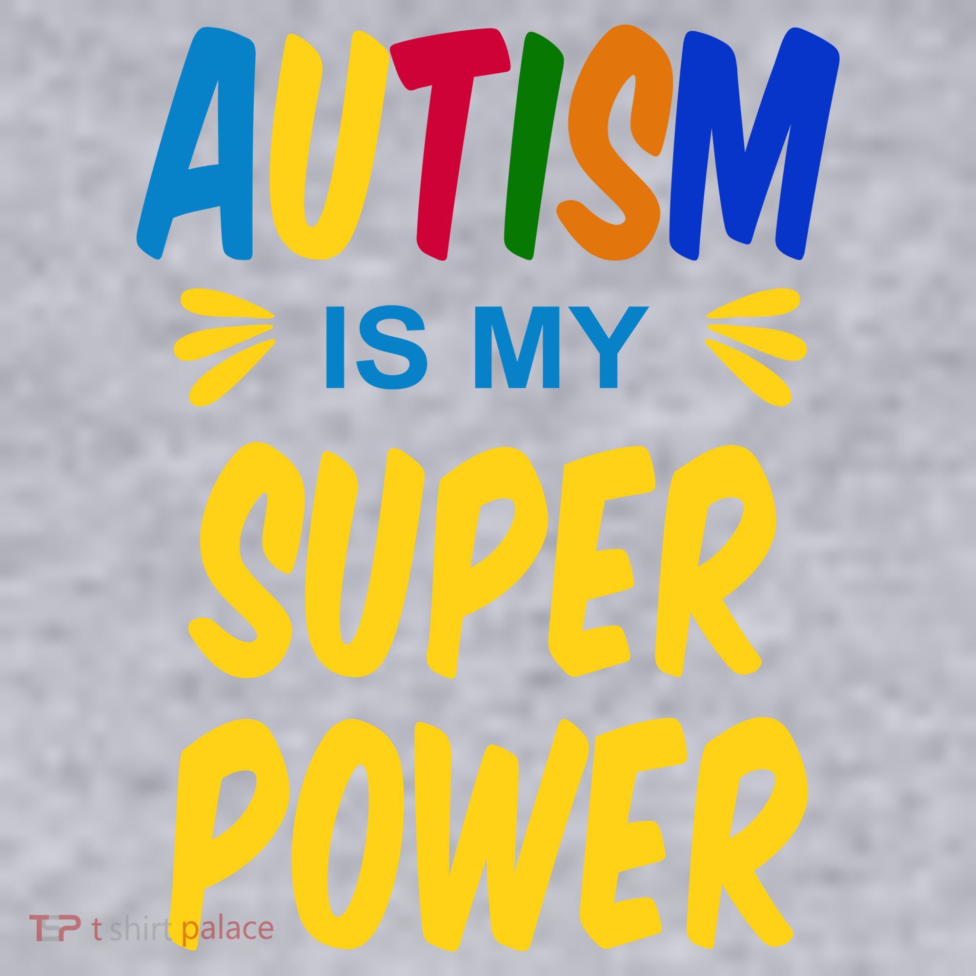 Autism Is My Super Power Women's Racerback Cropped Tank