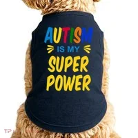 Autism Is My Super Power Doggie Tank thumb 0