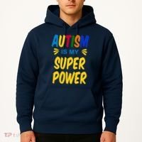 Autism Is My Super Power Hoodie thumb 2