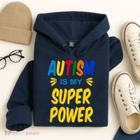 Autism Is My Super Power Hoodie thumb 4