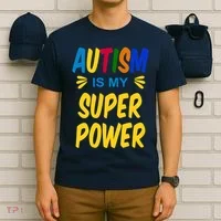 Autism Is My Super Power T-Shirt thumb 6
