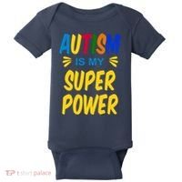 Autism Is My Super Power Baby Bodysuit thumb 0