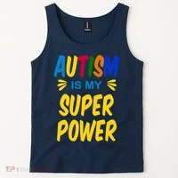 Autism Is My Super Power Tank Top thumb 2