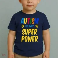 Autism Is My Super Power Toddler T-Shirt thumb 2