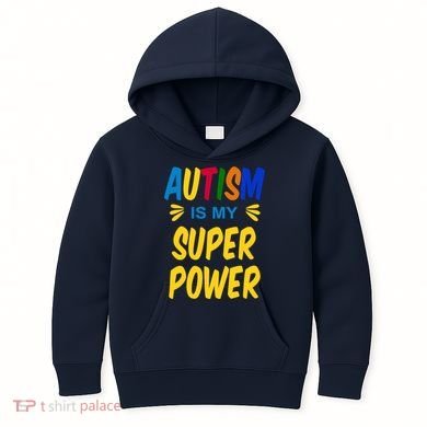 Autism Is My Super Power Kids Hoodie