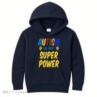 Autism Is My Super Power Kids Hoodie thumb 0