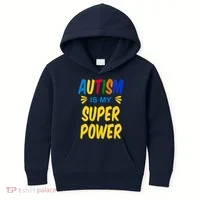 Autism Is My Super Power Kids Hoodie thumb 0