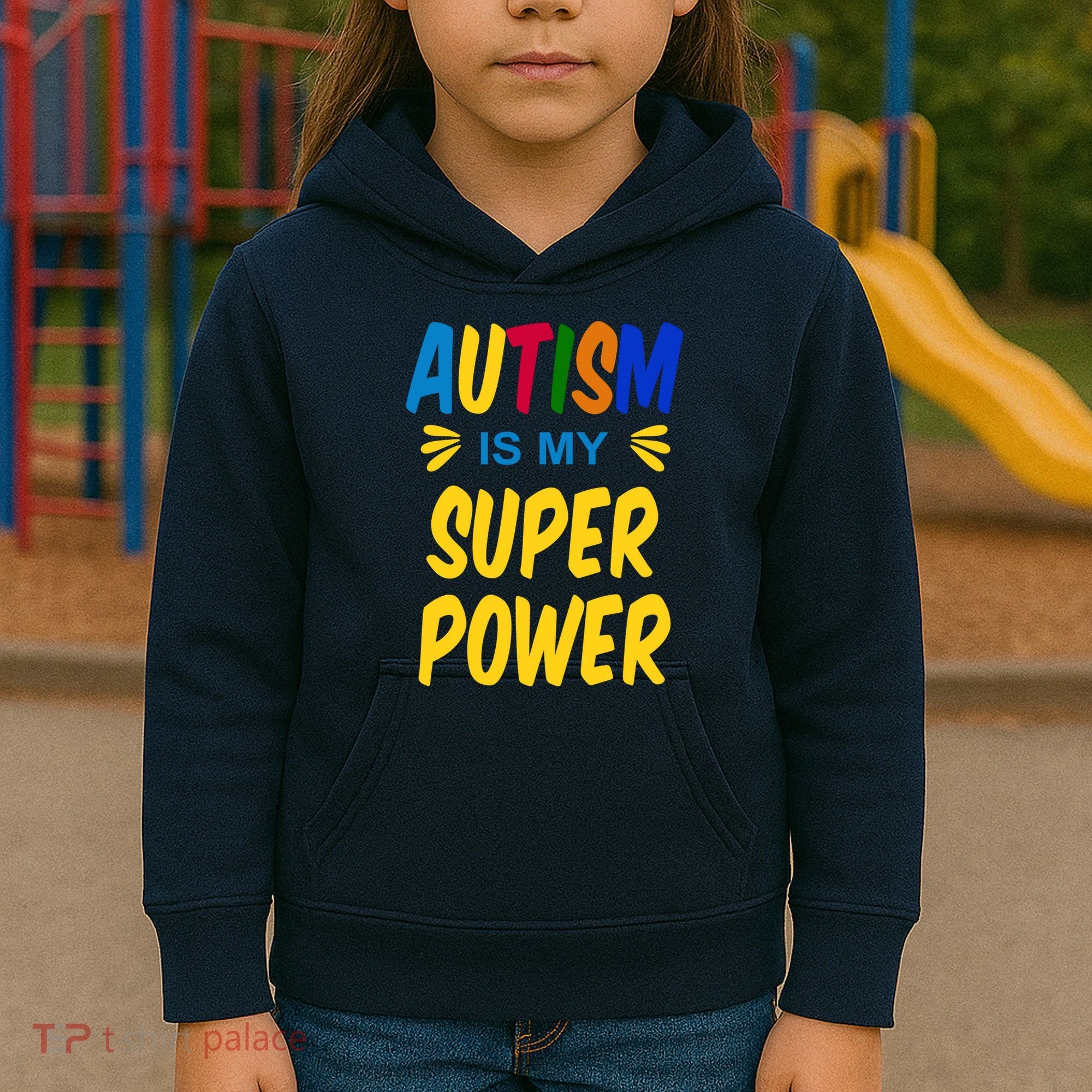 Autism Is My Super Power Kids Hoodie