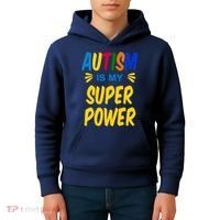 Autism Is My Super Power Kids Hoodie thumb 4