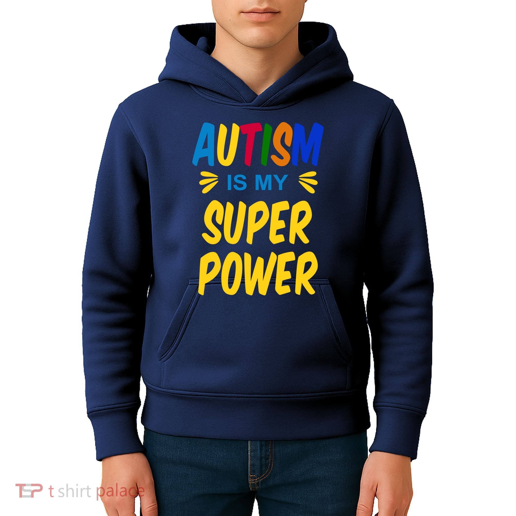 Autism Is My Super Power Kids Hoodie