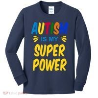 Autism Is My Super Power Kids Long Sleeve Shirt thumb 0