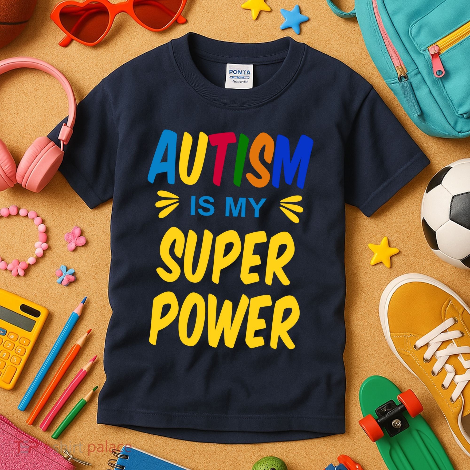 Autism Is My Super Power Kids T-Shirt