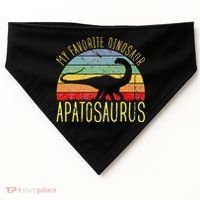 Apatosaurus Is My Favorite Dinosaur Dino Lovers USA-Made Doggie Bandana thumb 0