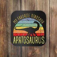 Apatosaurus Is My Favorite Dinosaur Dino Lovers Coaster thumb 0