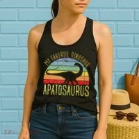 Apatosaurus Is My Favorite Dinosaur Dino Lovers Women's Tank Top thumb 2