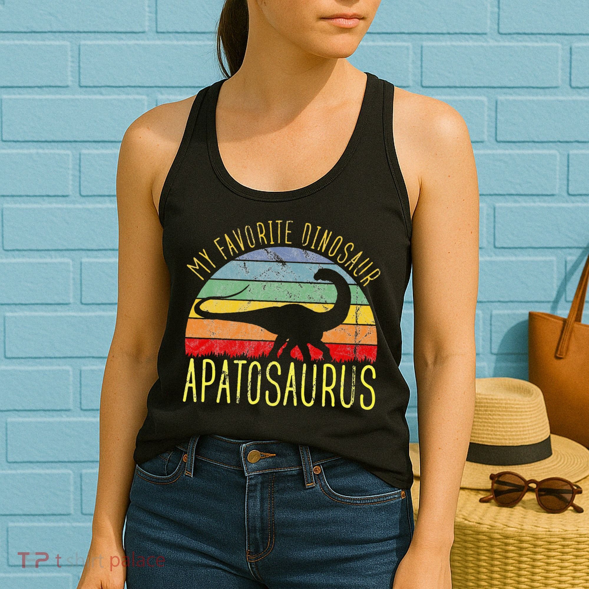 Apatosaurus Is My Favorite Dinosaur Dino Lovers Women's Tank Top