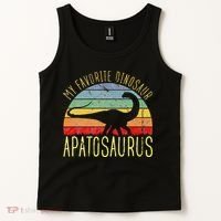 Apatosaurus Is My Favorite Dinosaur Dino Lovers Tank Top thumb 2