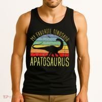 Apatosaurus Is My Favorite Dinosaur Dino Lovers Tank Top thumb 3