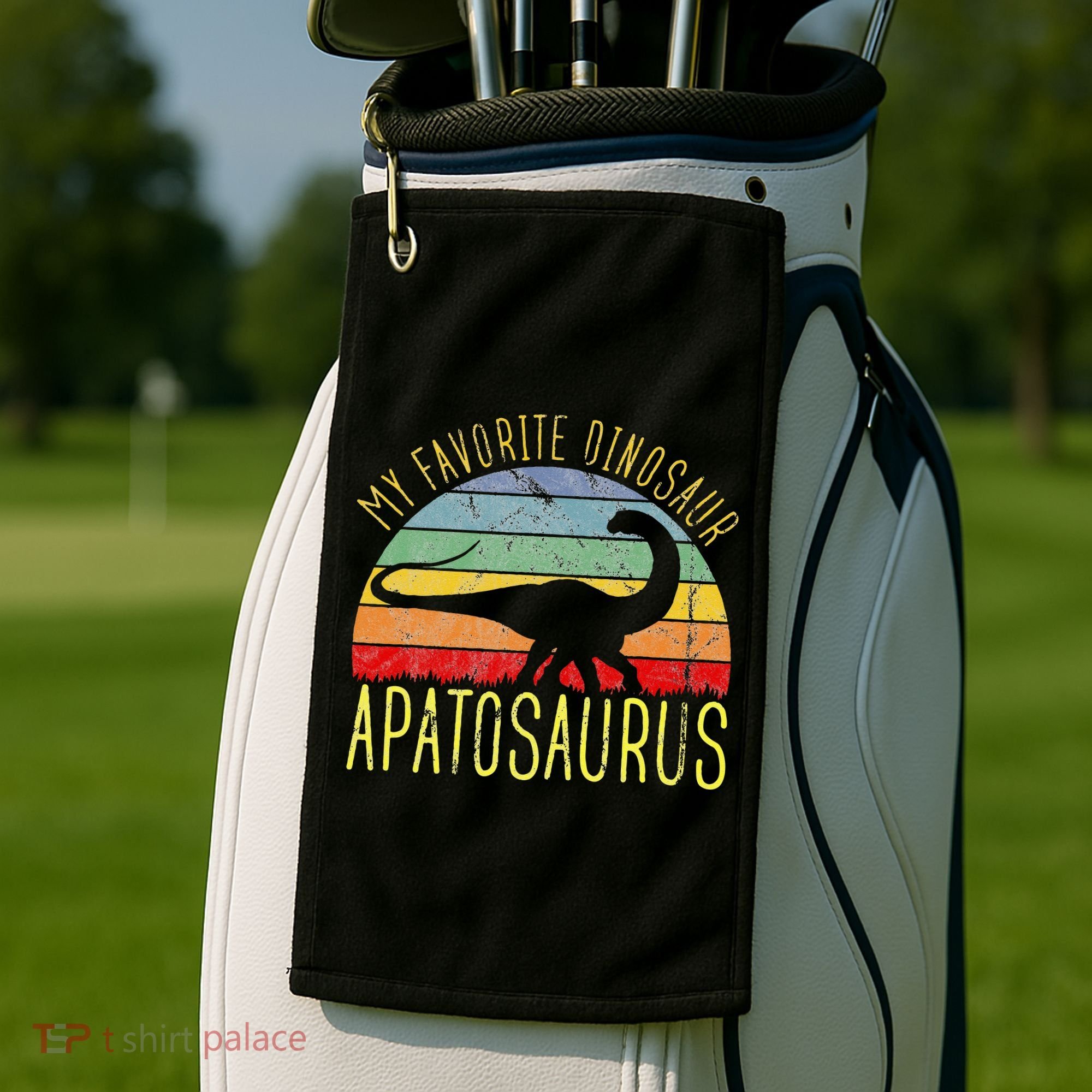 Apatosaurus Is My Favorite Dinosaur Dino Lovers Golf Towel
