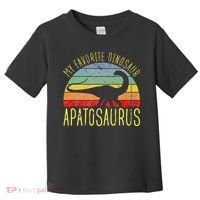 Apatosaurus Is My Favorite Dinosaur Dino Lovers Toddler T-Shirt thumb 0