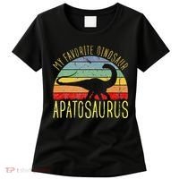 Apatosaurus Is My Favorite Dinosaur Dino Lovers Women's T-Shirt thumb 0