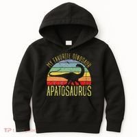 Apatosaurus Is My Favorite Dinosaur Dino Lovers Kids Hoodie thumb 0