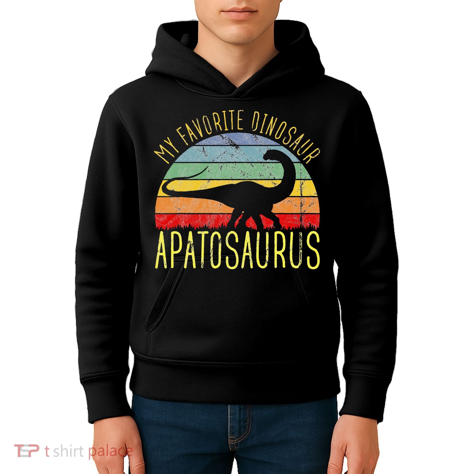 Apatosaurus Is My Favorite Dinosaur Dino Lovers Kids Hoodie