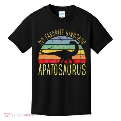 Apatosaurus Is My Favorite Dinosaur Dino Lovers Kids T-Shirt