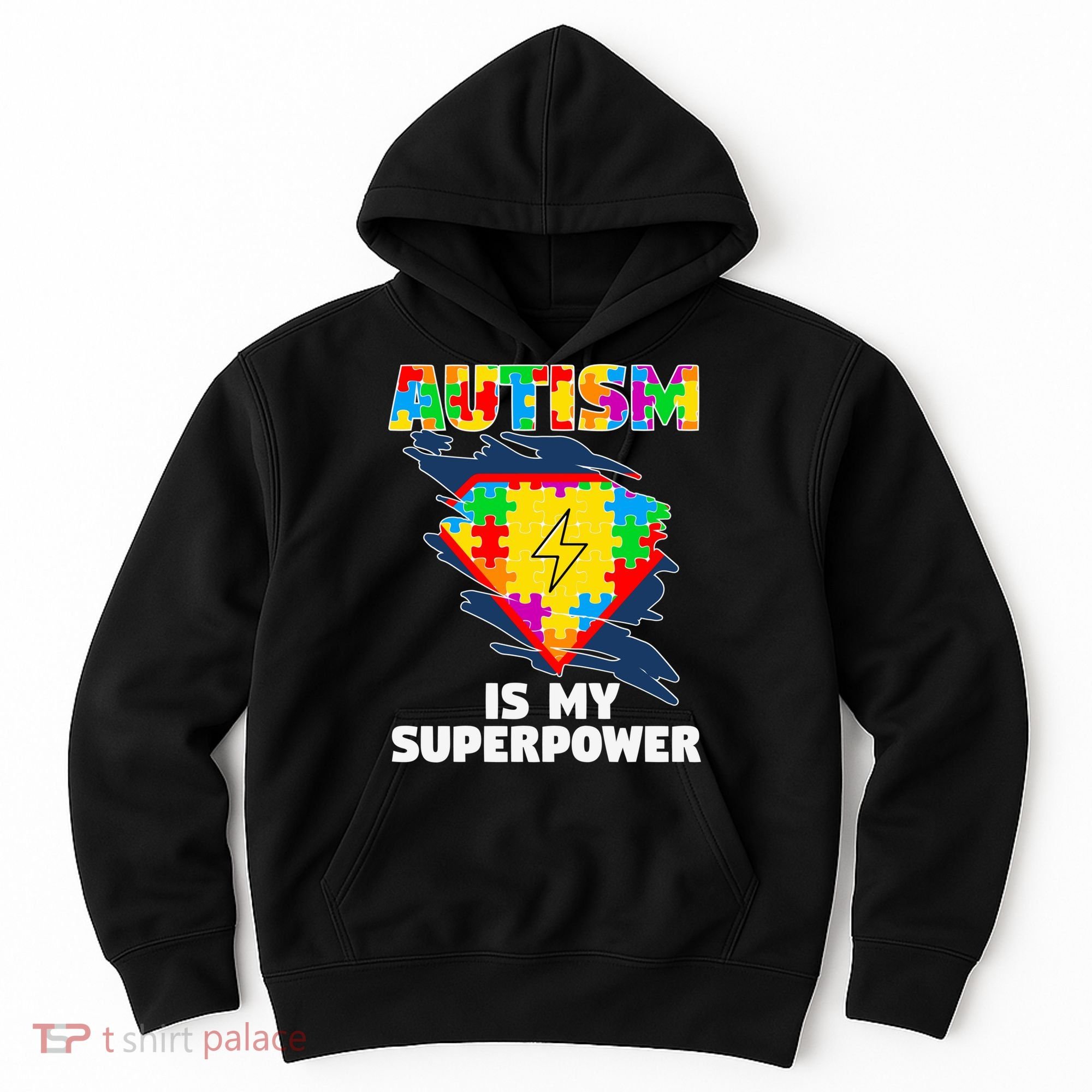 Autism Is My Super Power Superhero Gift Autism Awareness Funny Gift Hoodie