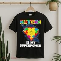 Autism Is My Super Power Superhero Gift Autism Awareness Funny Gift T-Shirt thumb 2