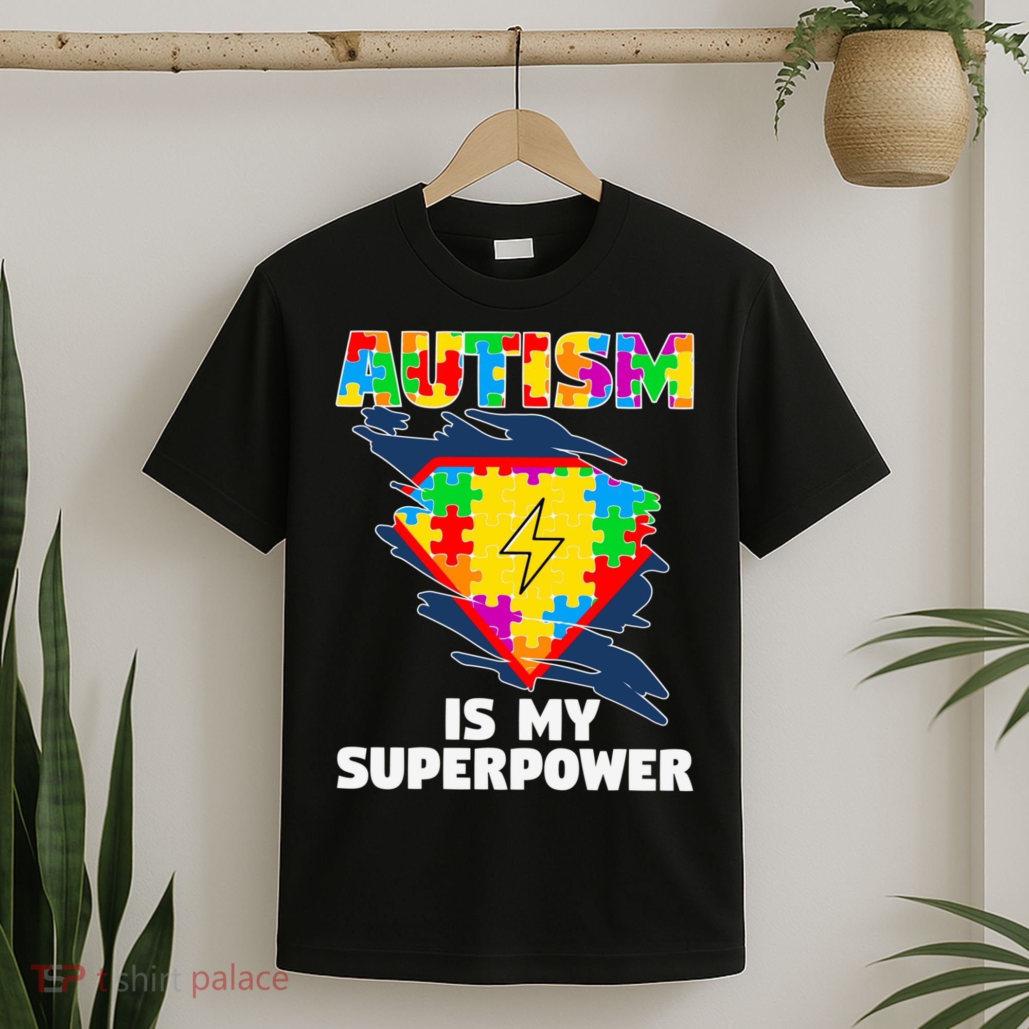 Autism Is My Super Power Superhero Gift Autism Awareness Funny Gift T-Shirt