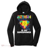 Autism Is My Super Power Superhero Gift Autism Awareness Funny Gift Women's Hoodie thumb 0