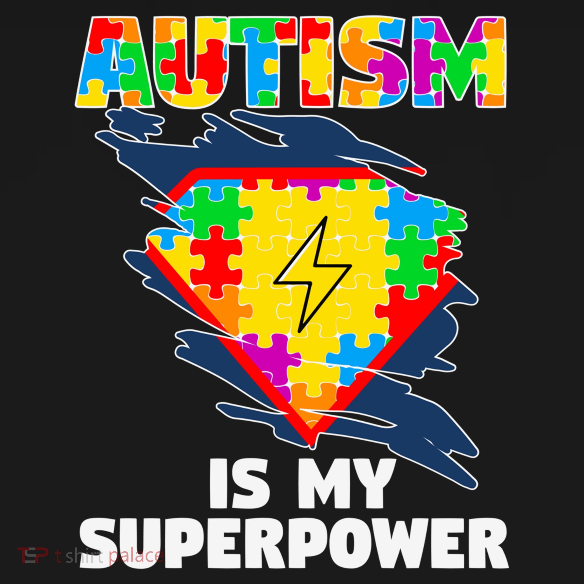 Autism Is My Super Power Superhero Gift Autism Awareness Funny Gift Women's Hoodie