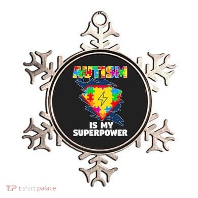 Autism Is My Super Power Superhero Gift Autism Awareness Funny Gift Ornament