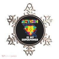 Autism Is My Super Power Superhero Gift Autism Awareness Funny Gift Ornament thumb 0