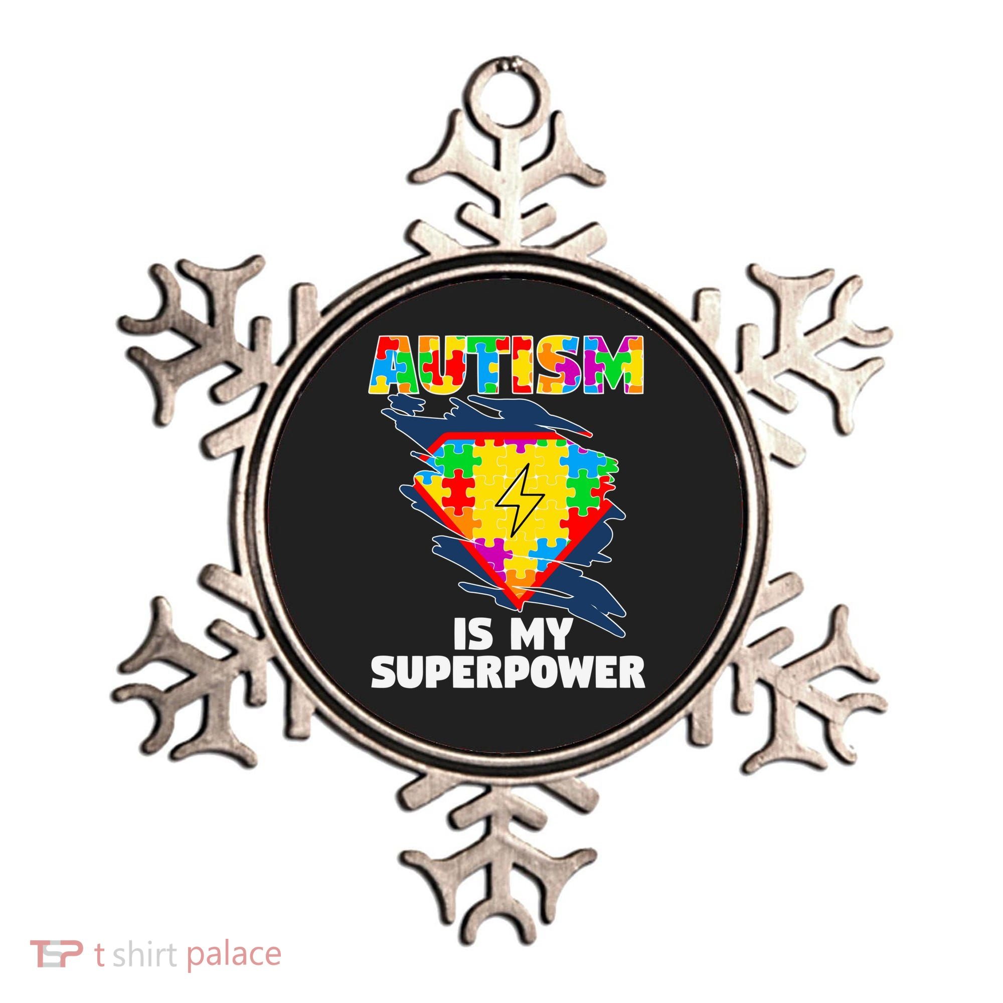 Autism Is My Super Power Superhero Gift Autism Awareness Funny Gift Ornament