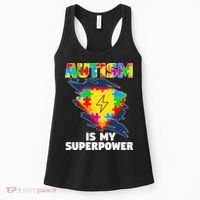 Autism Is My Super Power Superhero Gift Autism Awareness Funny Gift Women's Tank Top thumb 0
