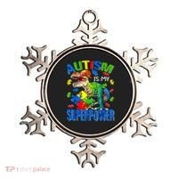 Autism Is My Superpower Autism Awareness Dinosaur Ornament thumb 0