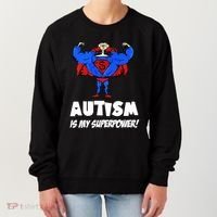 Autism Is My Super Power Hero Women's Sweatshirt thumb 0